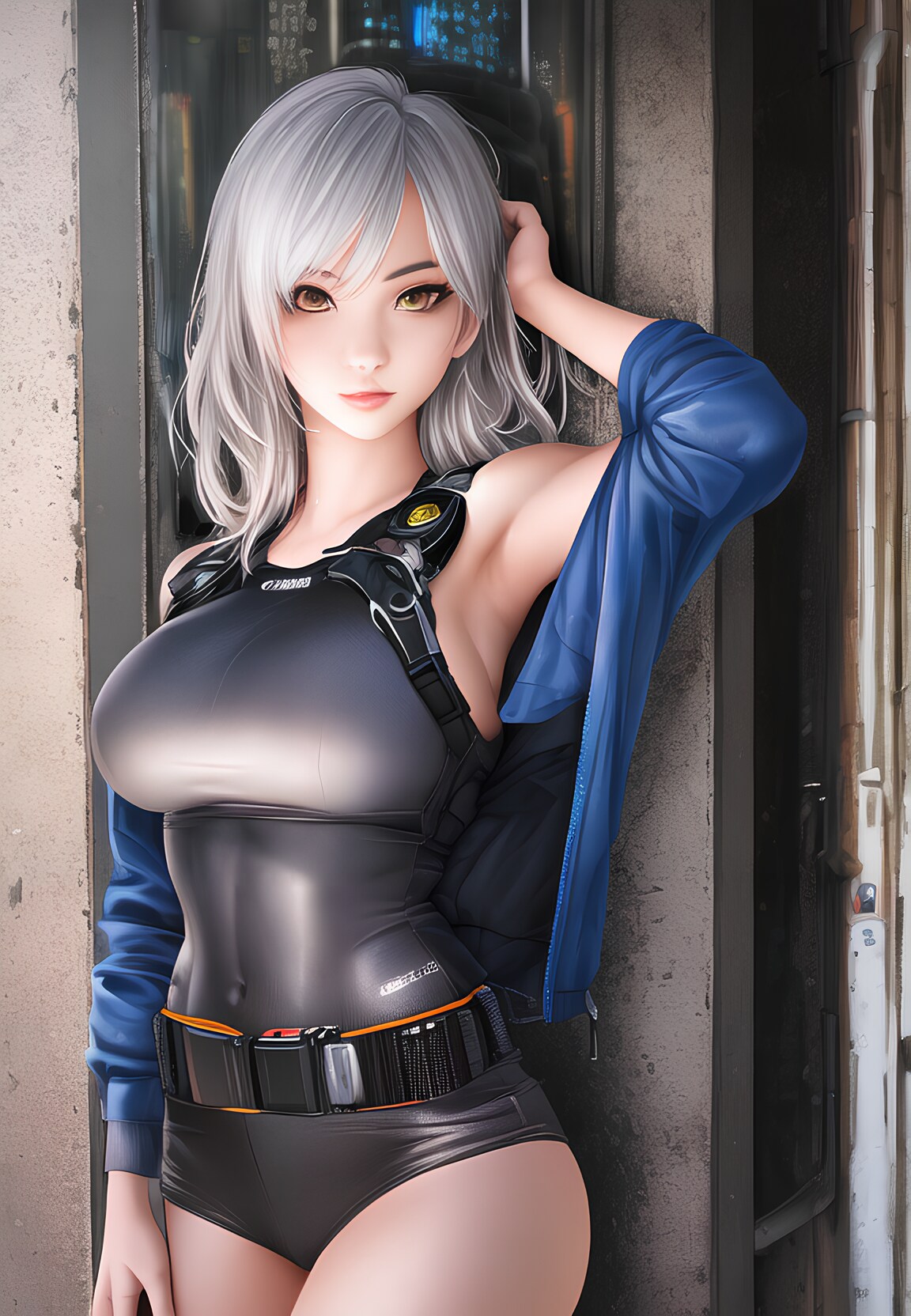 android of Cyberpunk world
