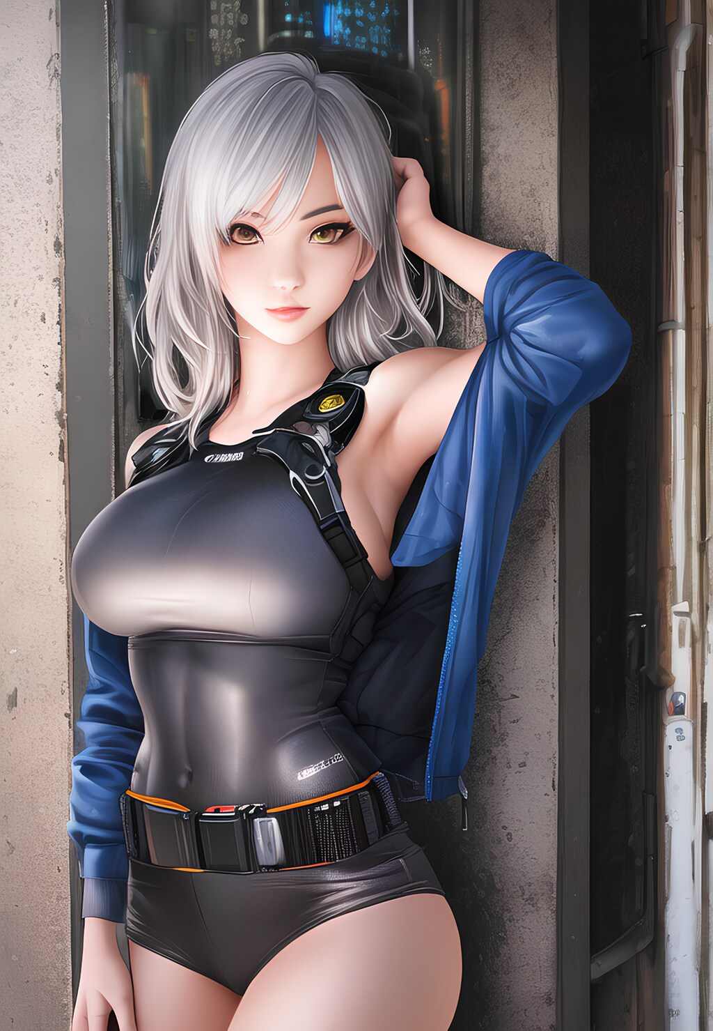 android of Cyberpunk world