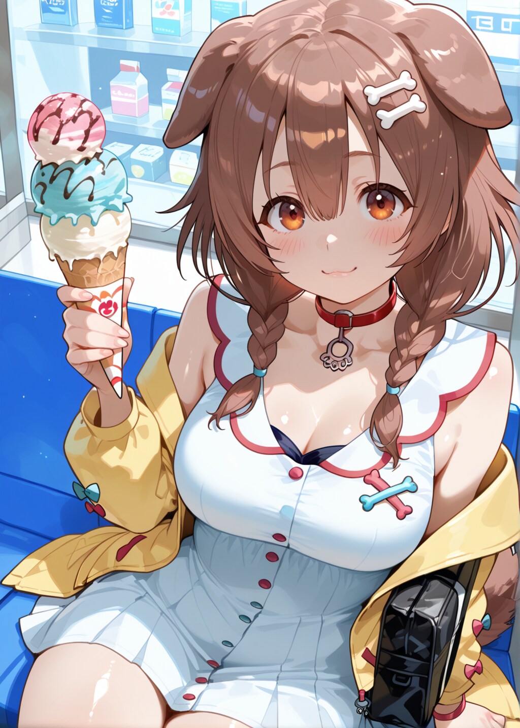 くそ寒いけどアイス食う