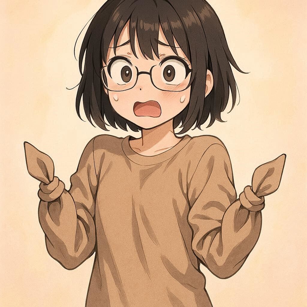 結ばれた萌え袖