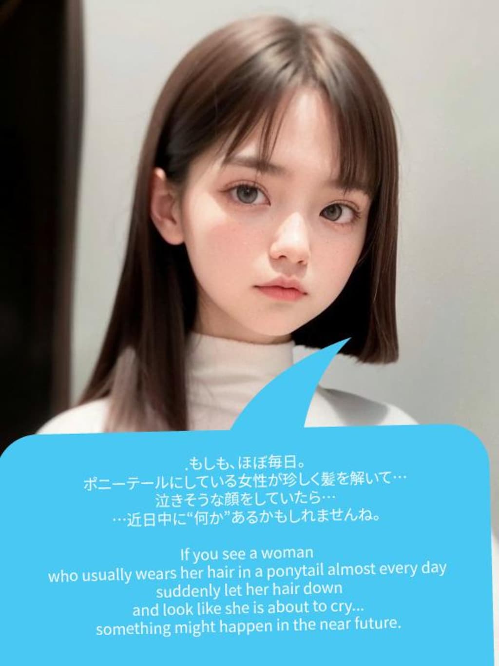 カワイくて髪が綺麗でポニーテールが似合って……（固定ポスト）