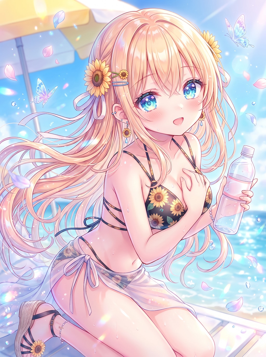 向日葵海の微笑