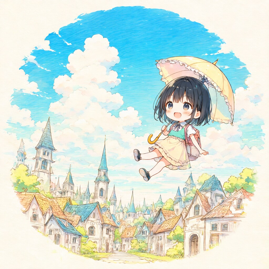 空中散歩20 | の人気AIイラスト・グラビア