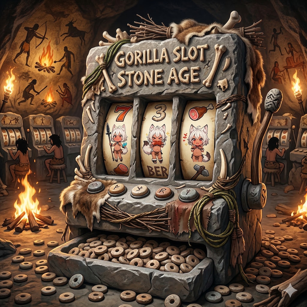 Pachislot machines of primitive era(wolf ear people)