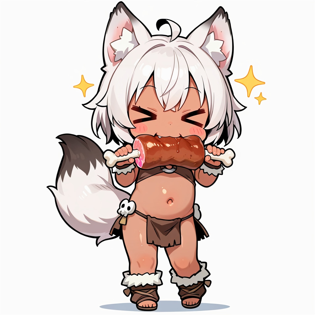 Pachislot machines of primitive era(wolf ear people)