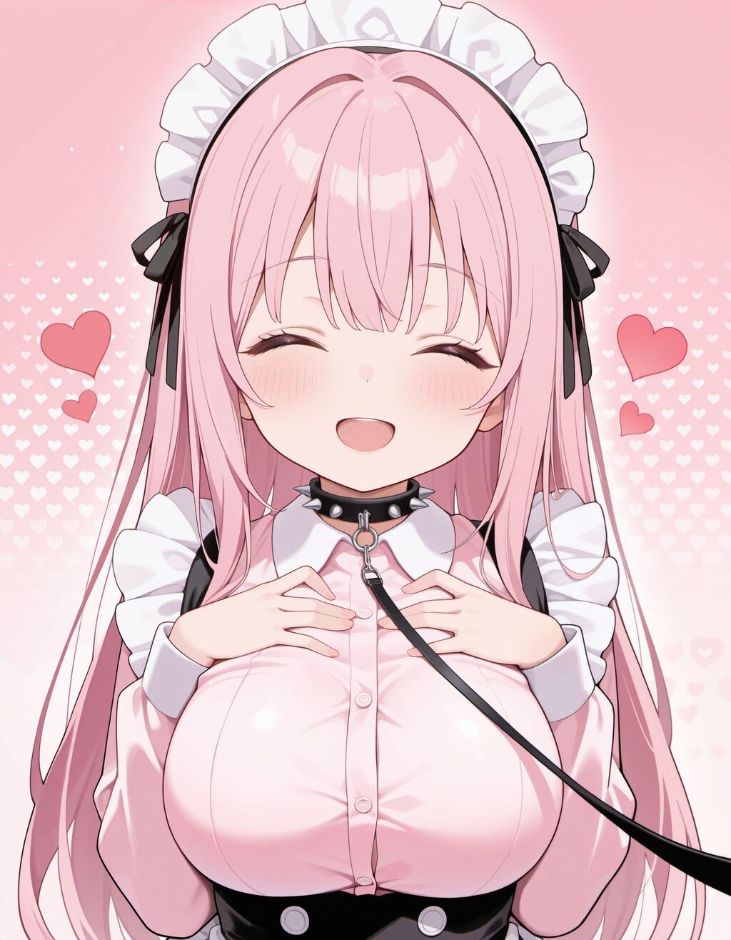 とげとげチョーカー（リード付き）