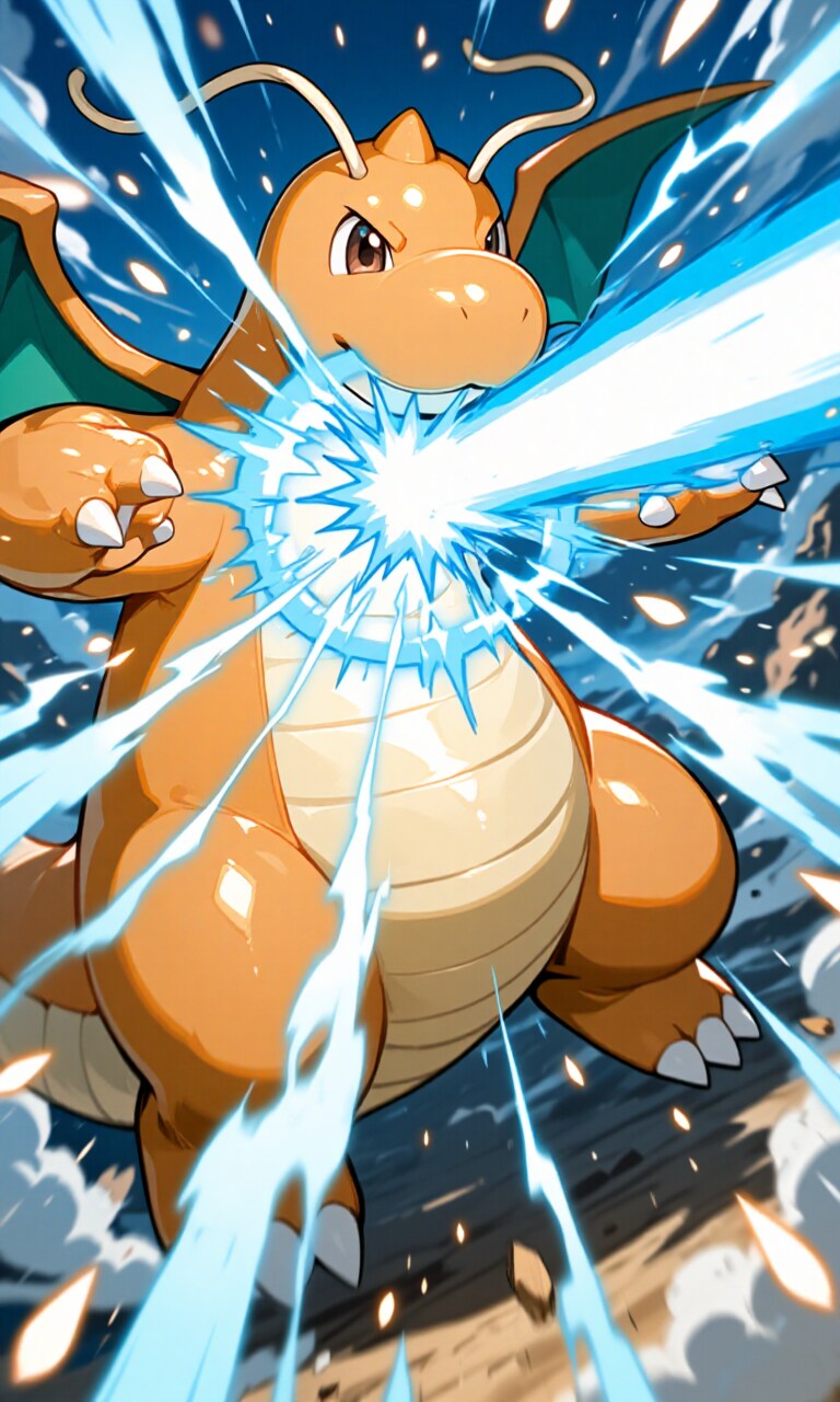 はかいこうせん！(カイリュー) | の人気AIイラスト・グラビア