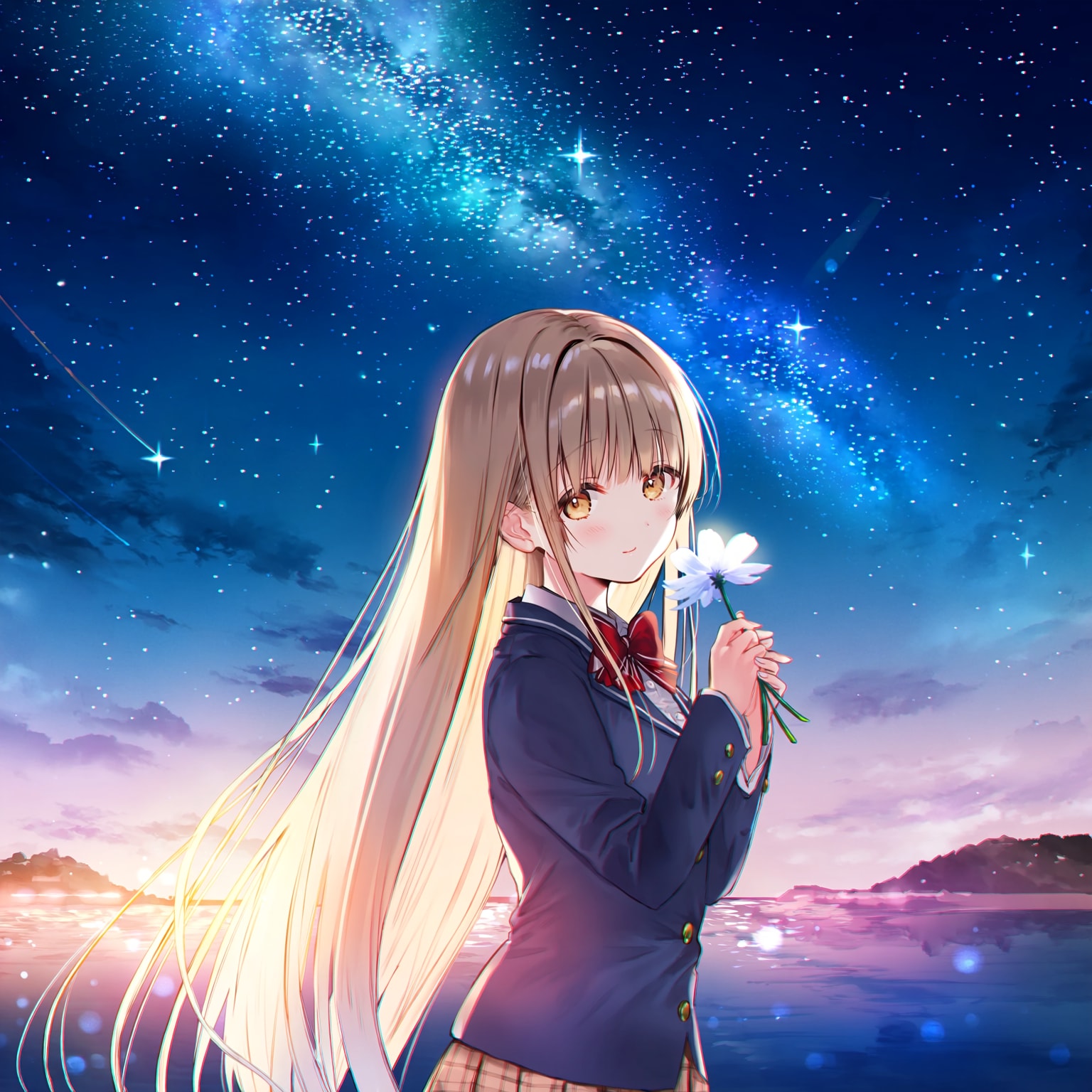 真昼と星空