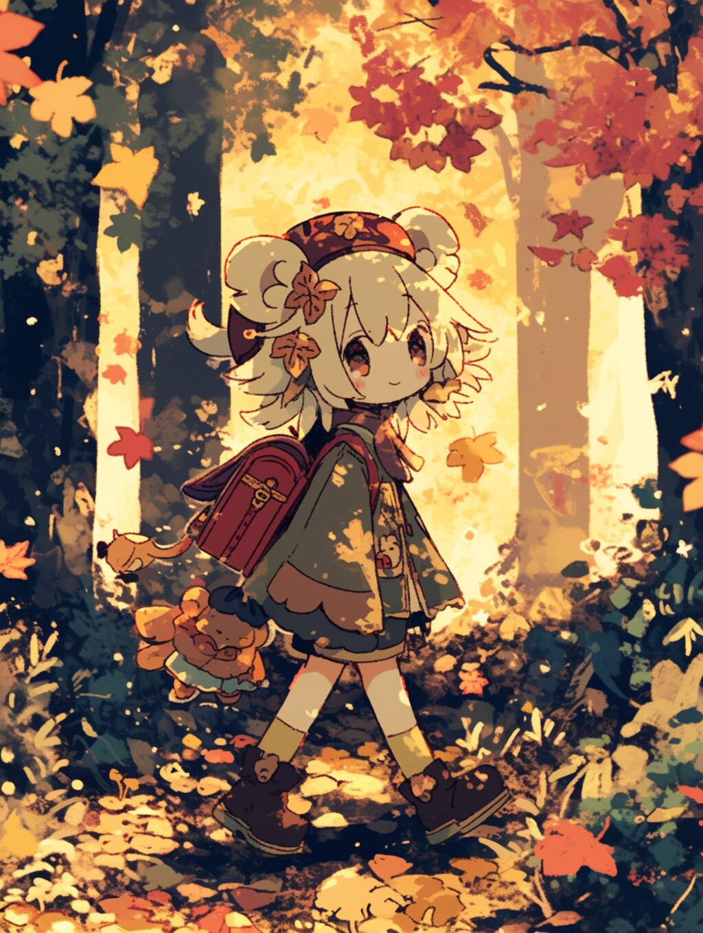 くま娘✖︎紅葉🍁🐾