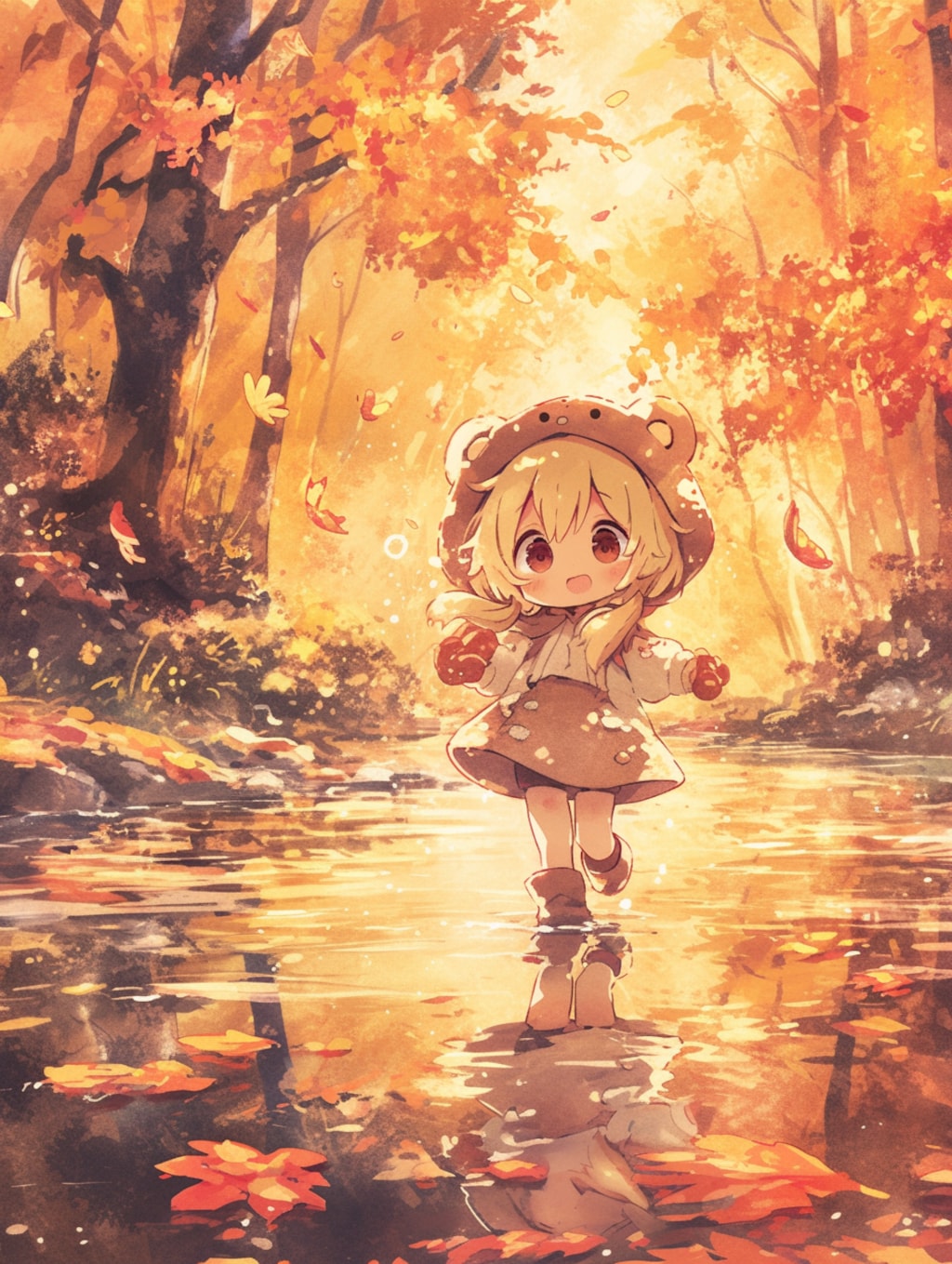 くま娘✖︎紅葉🍁🐾