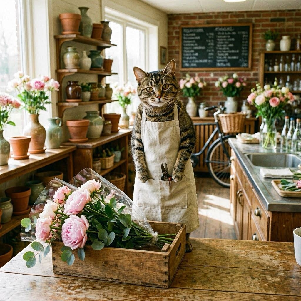 花屋の猫