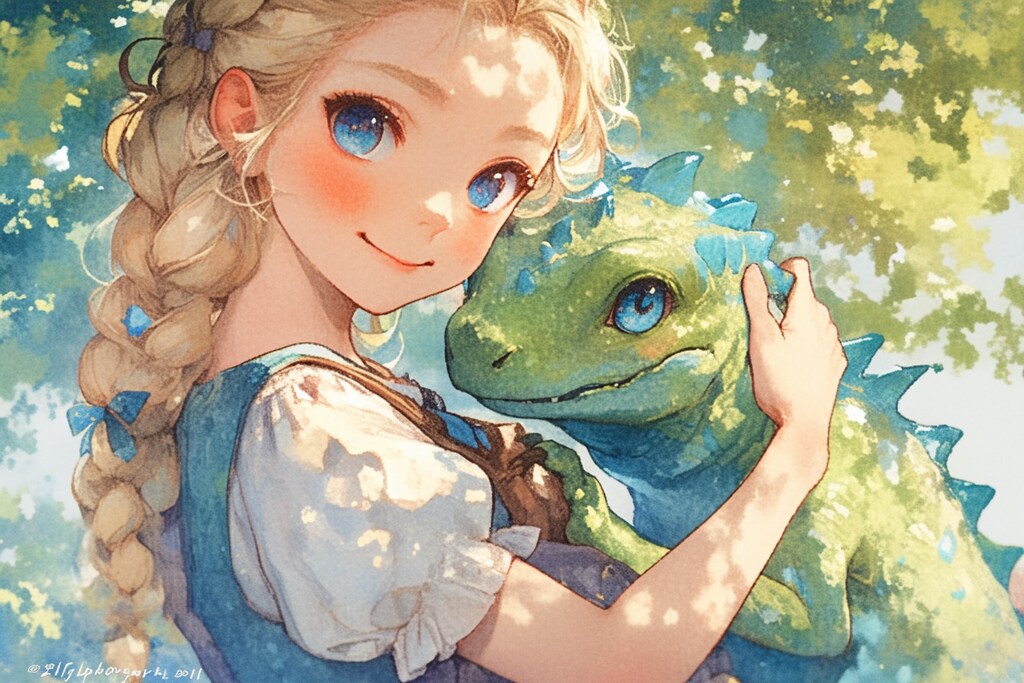 ドラゴンと少女（竜騎士）164