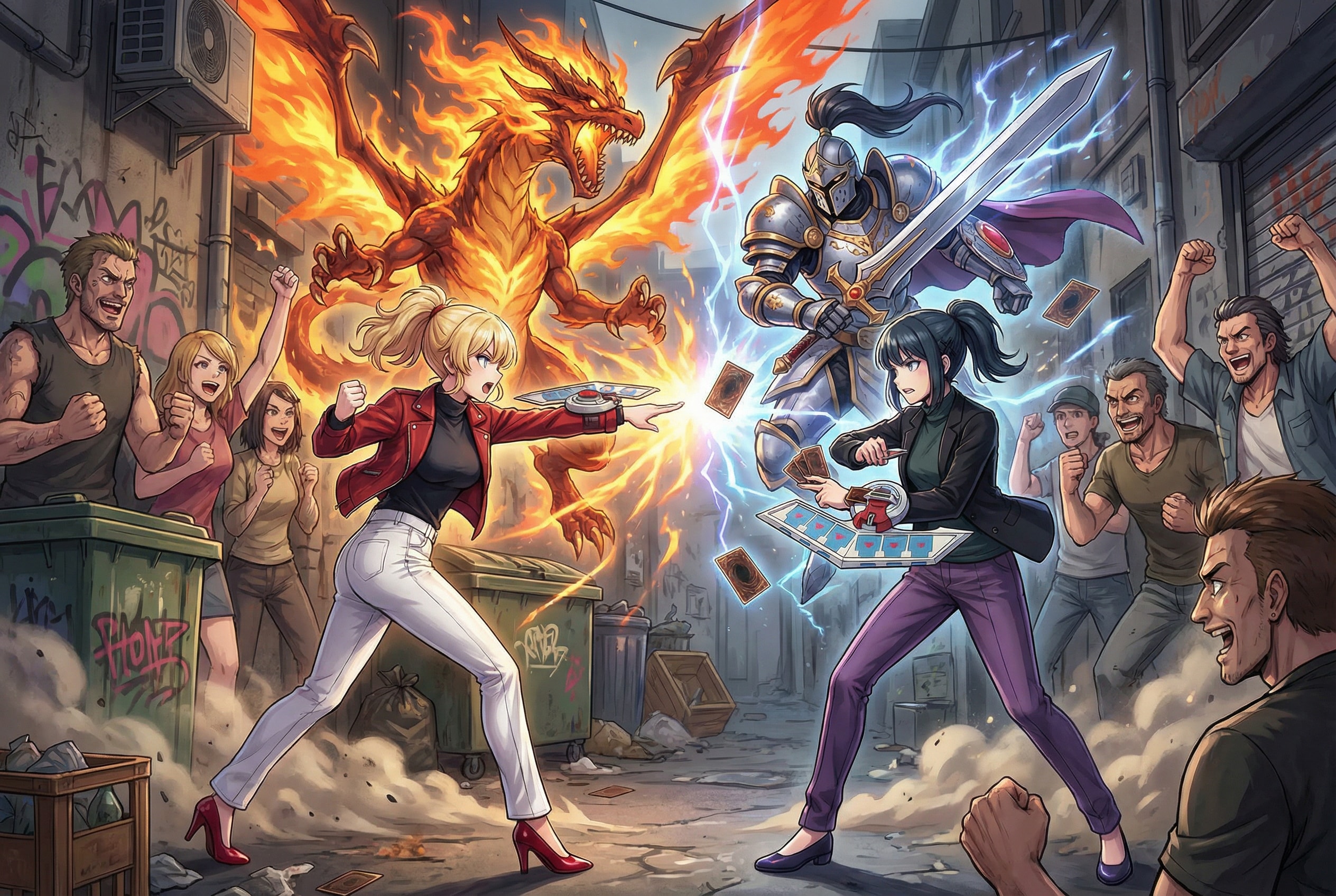 路地裏の闇ファイト | の人気AIイラスト・グラビア