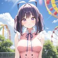 遊園地の女の子 2枚目