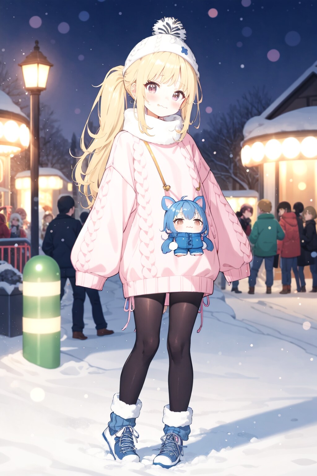 ぶかぶかの金髪ちゃん