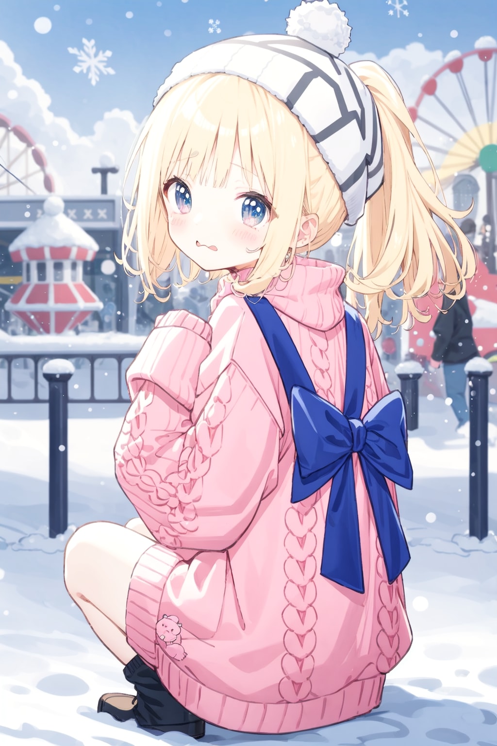 ぶかぶかの金髪ちゃん