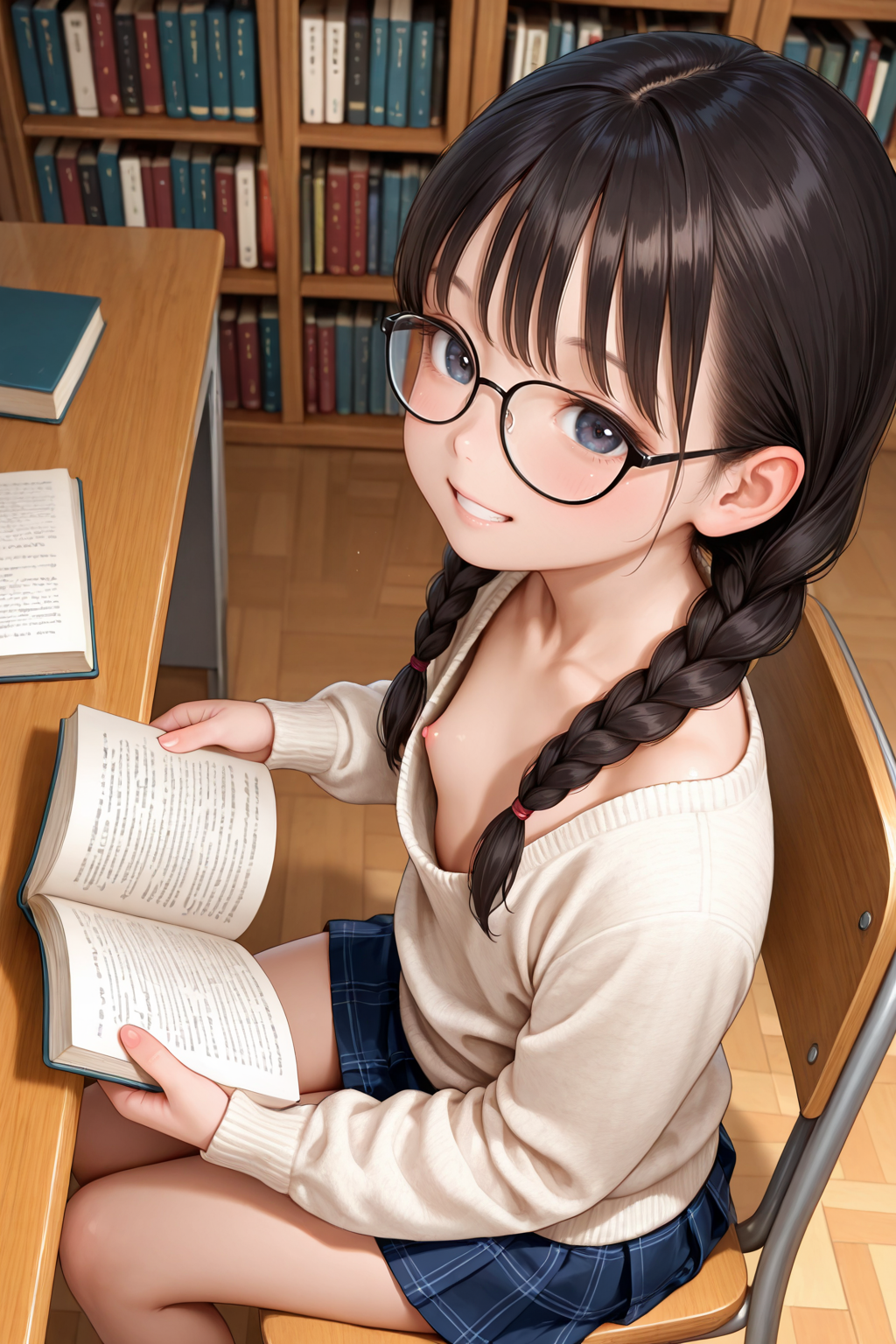 図書館にいた子が