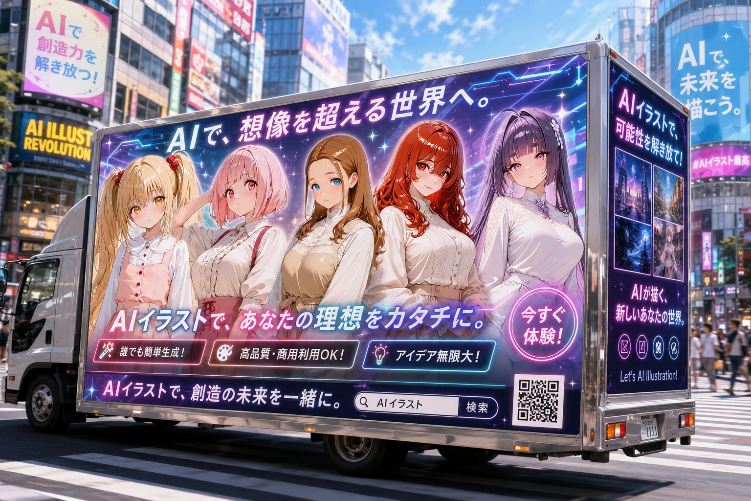 AIイラスト推しのアドトラック