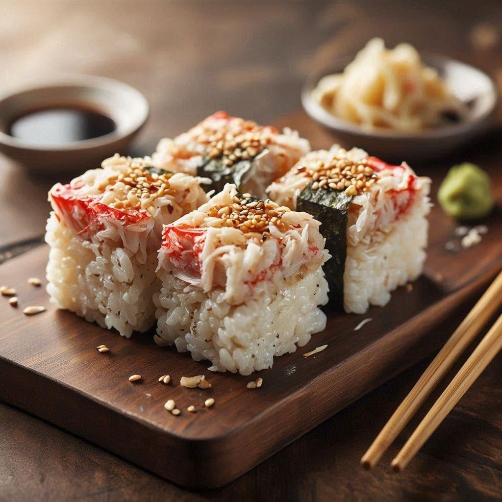 カニの押し寿司