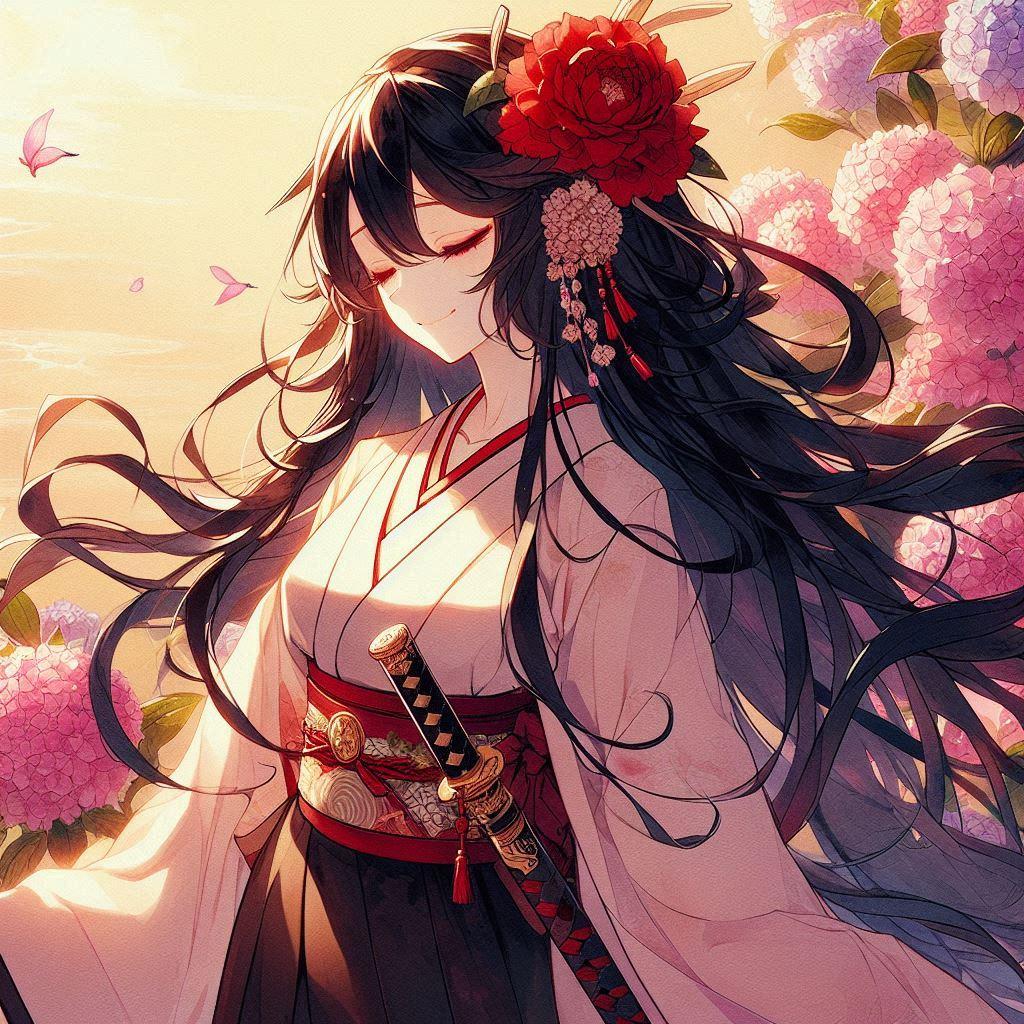 紫陽花とツバキさん | の人気AIイラスト・グラビア