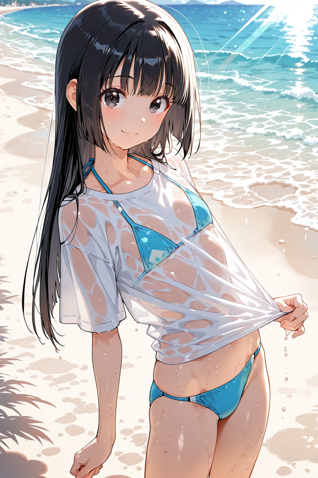 海辺で水着編