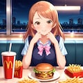 【某ックでハンバーガーを・・・】渋谷凛ちゃん,神谷奈緒ちゃん,北条加蓮ちゃん 3枚目
