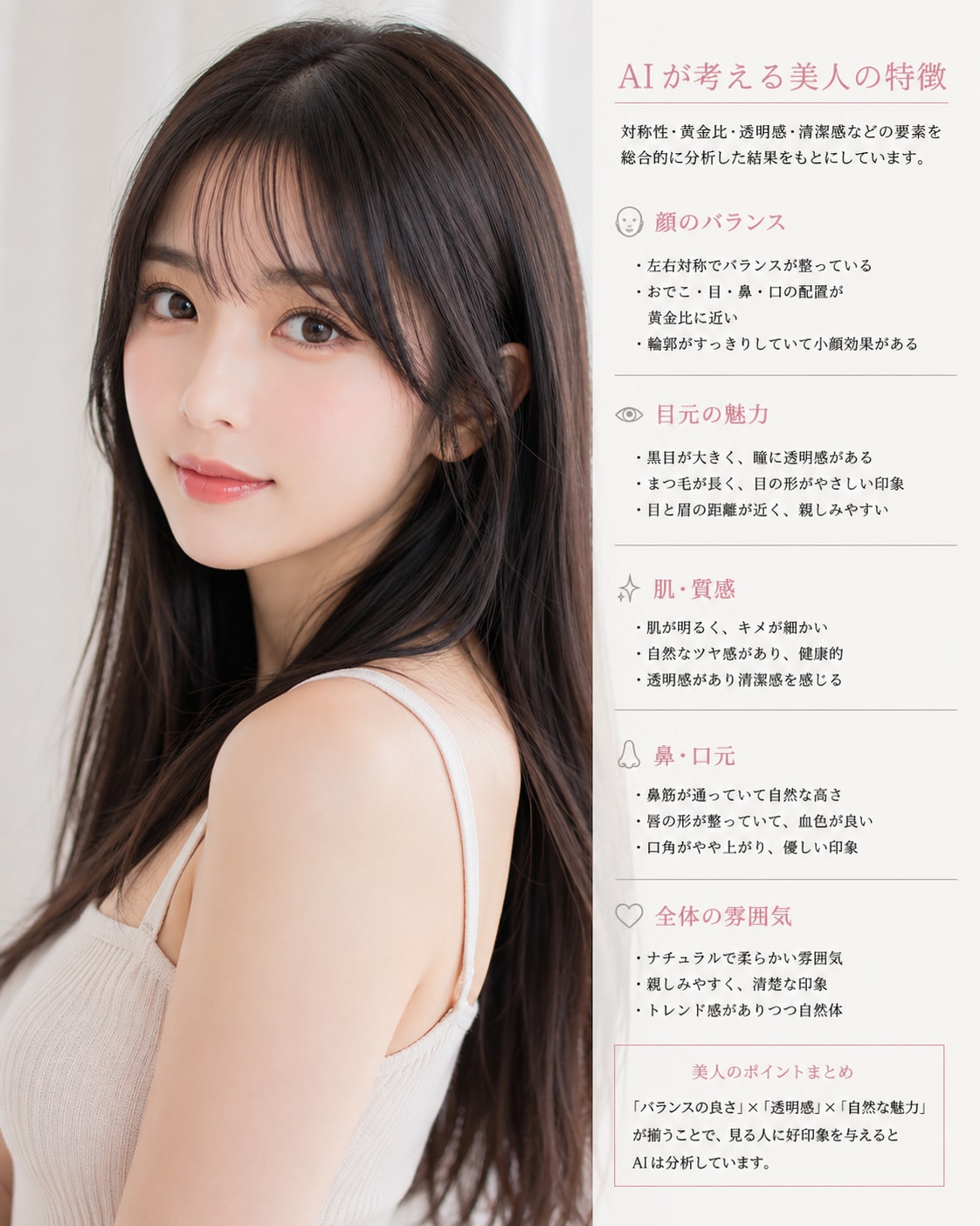 ＧＰＴが考える日本人美人の最適解