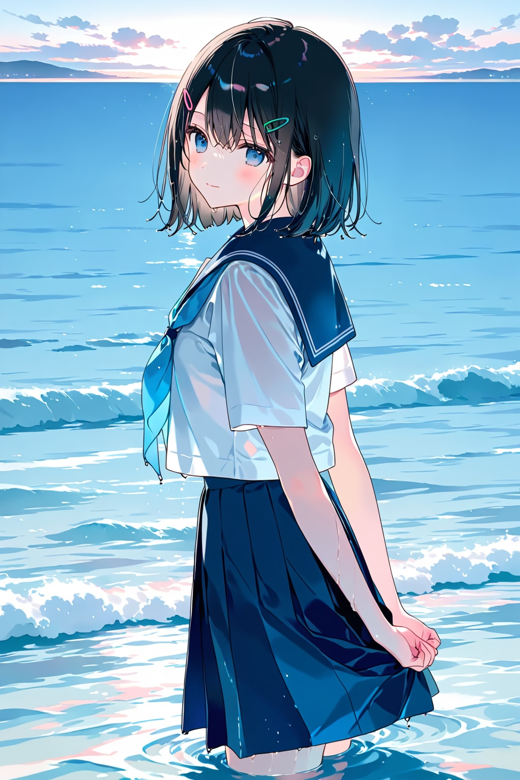 セーラー服と砂浜(LILAC)(56)