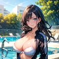 プールサイドの先輩 6枚目