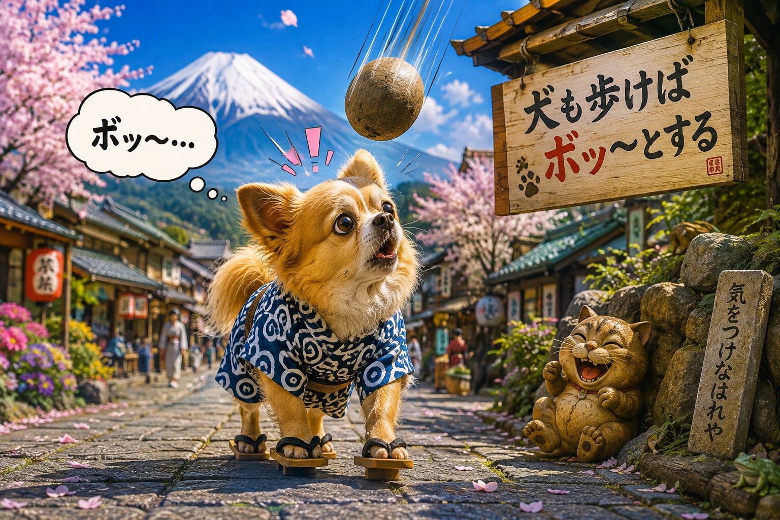 犬も歩けばボッ〜とする