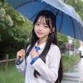雨の日の帰り道 2枚目