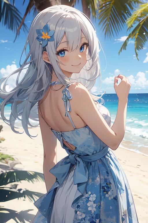 ビーチのあの子