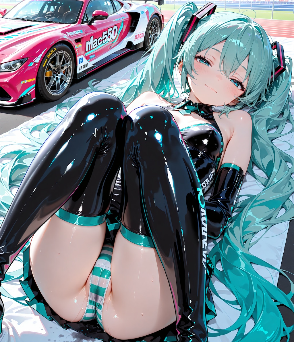 レースクイーンコスのミクさん♪3