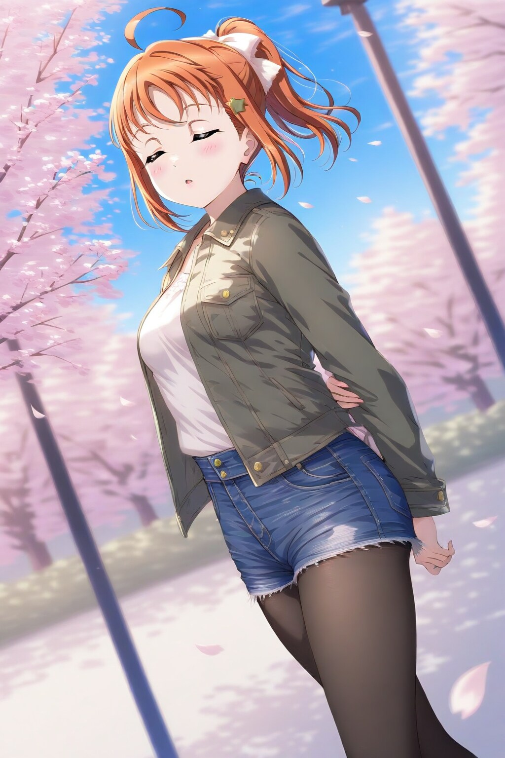 春の陽気に眠くなりかけの千歌ちゃん（本当に可愛い | の人気AIイラスト・グラビア