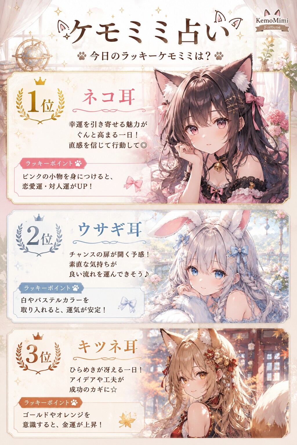 ケモミミ占い