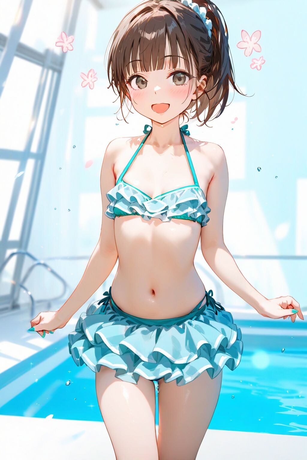 スカートビキニの雫ちゃん♪