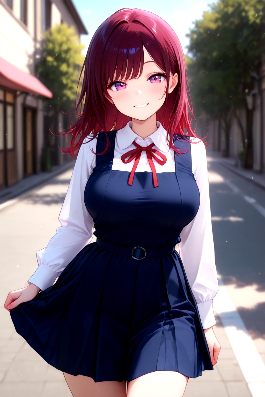 130（ジャンパースカートの制服）