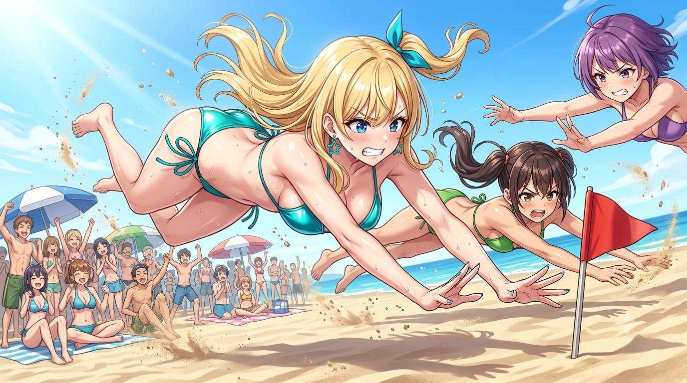 海サマーフェス二日目！ビーチフラッグ大会！