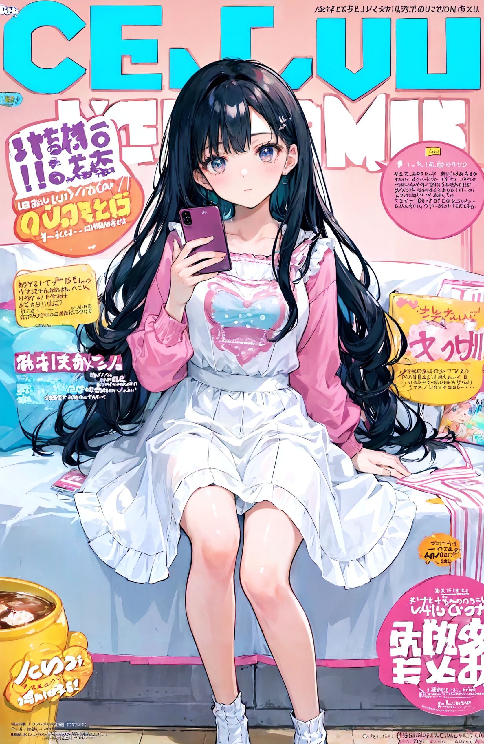 magazine風表紙絵 | の人気AIイラスト・グラビア