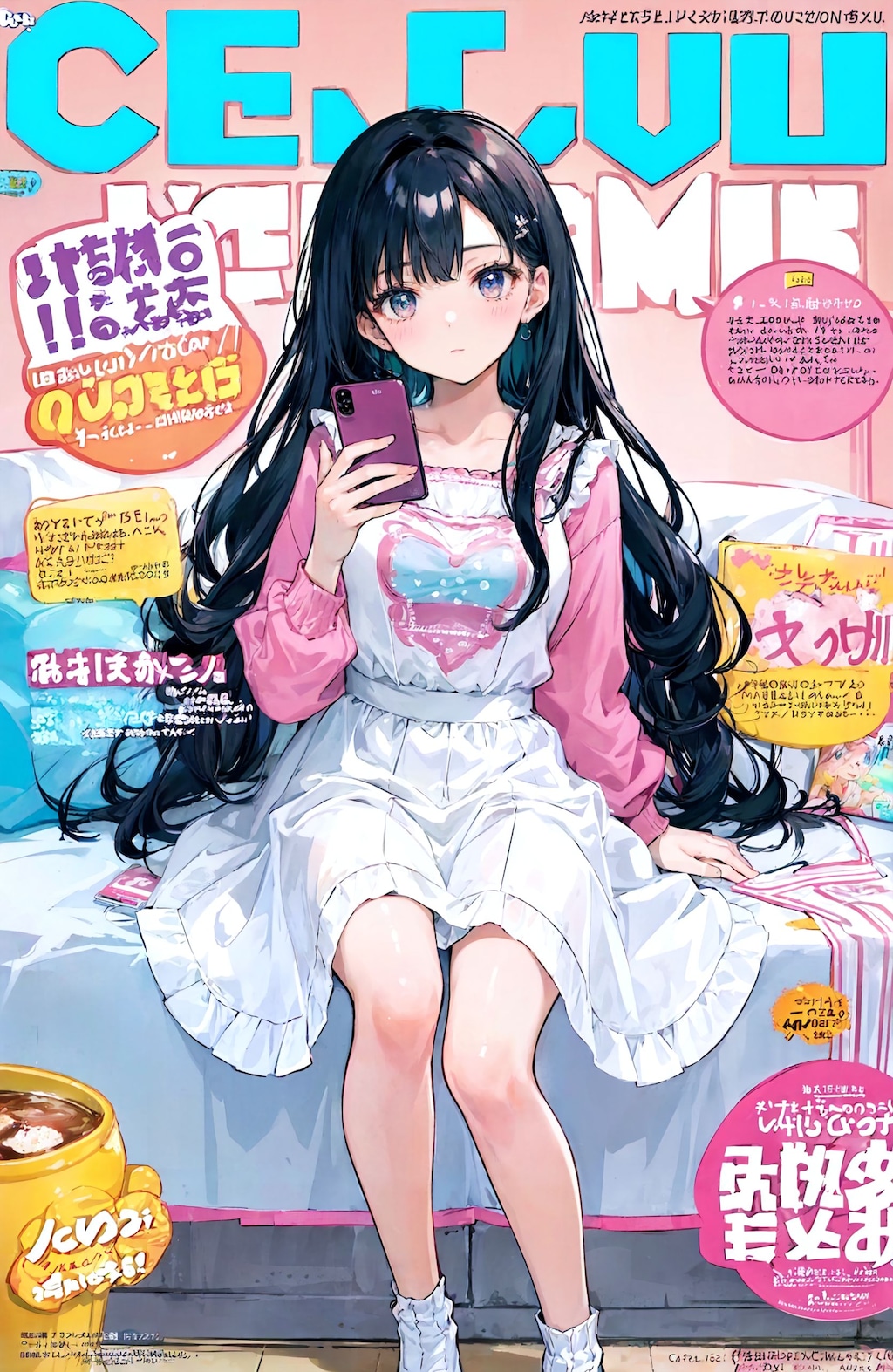 magazine風表紙絵