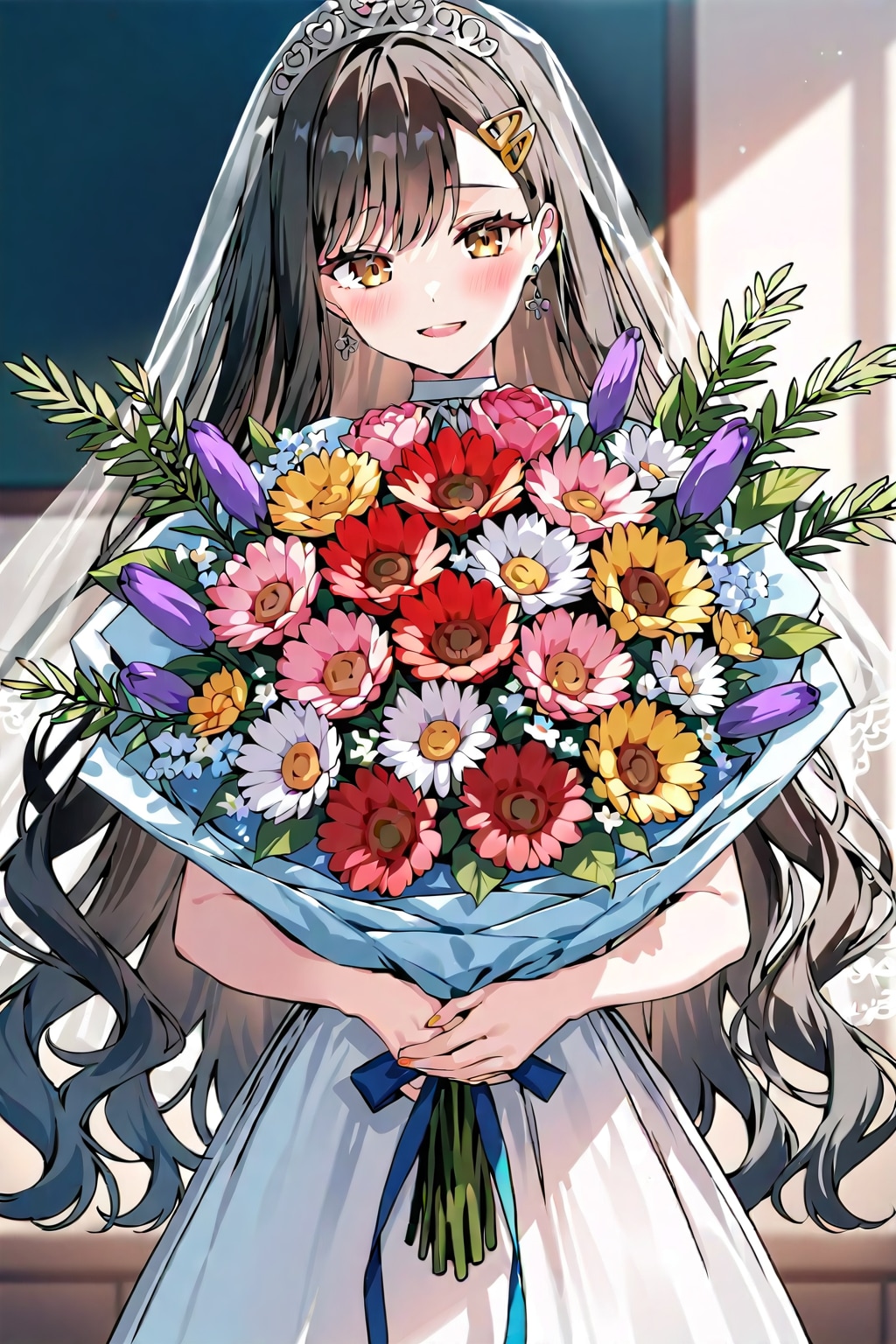 花束を