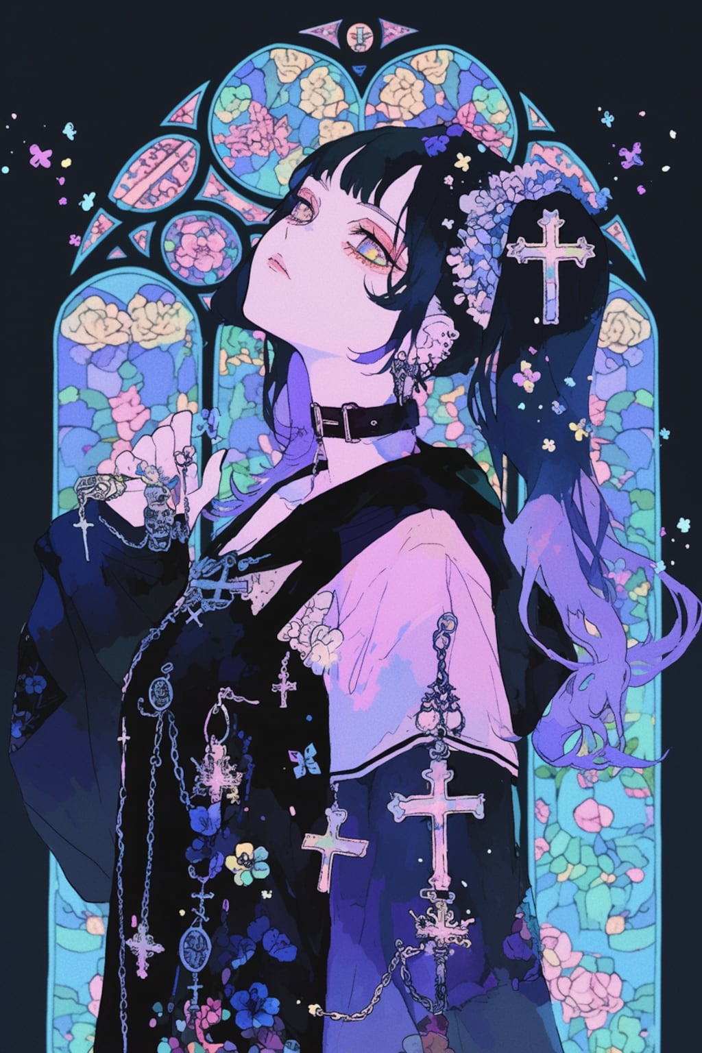 薔薇と十字架の少女