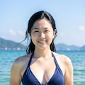 妊婦になってもビキニで海水浴 11枚目