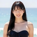 妊婦になってもビキニで海水浴 8枚目