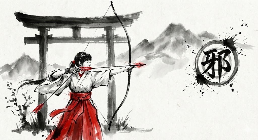 奉射神事の巫女