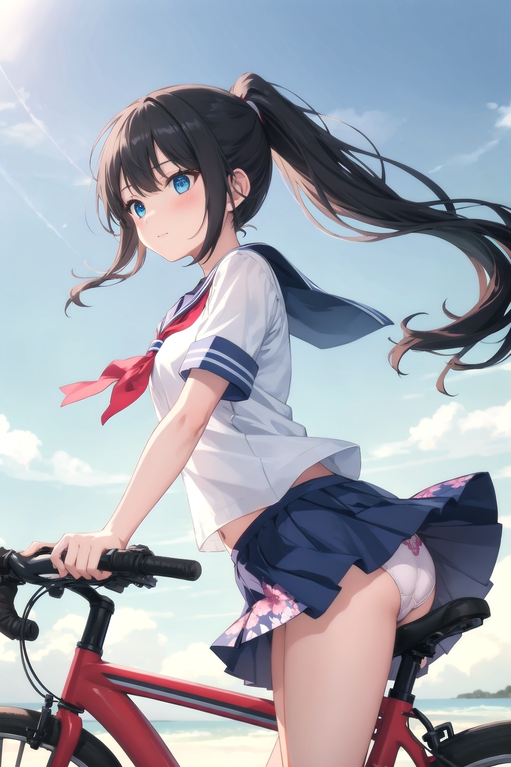 自転車ラッキーすけべ