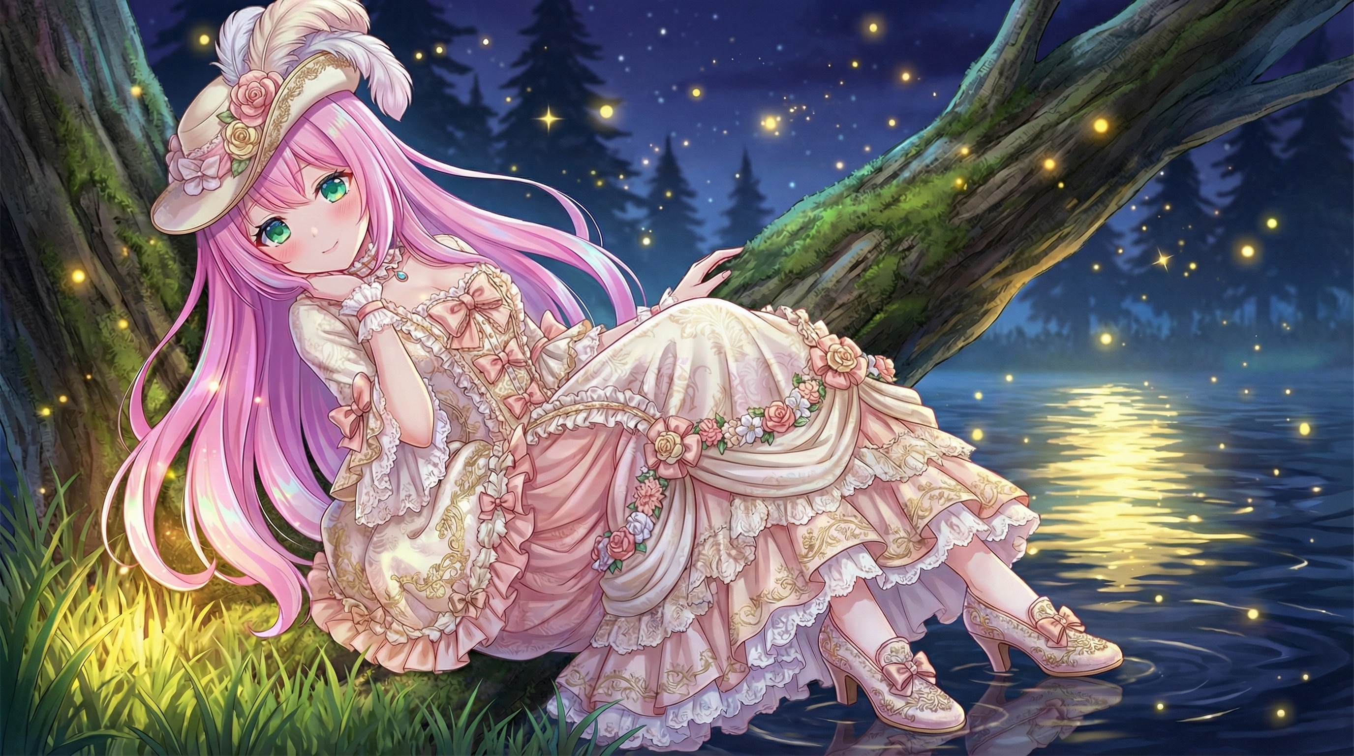 明月夜 | の人気AIイラスト・グラビア