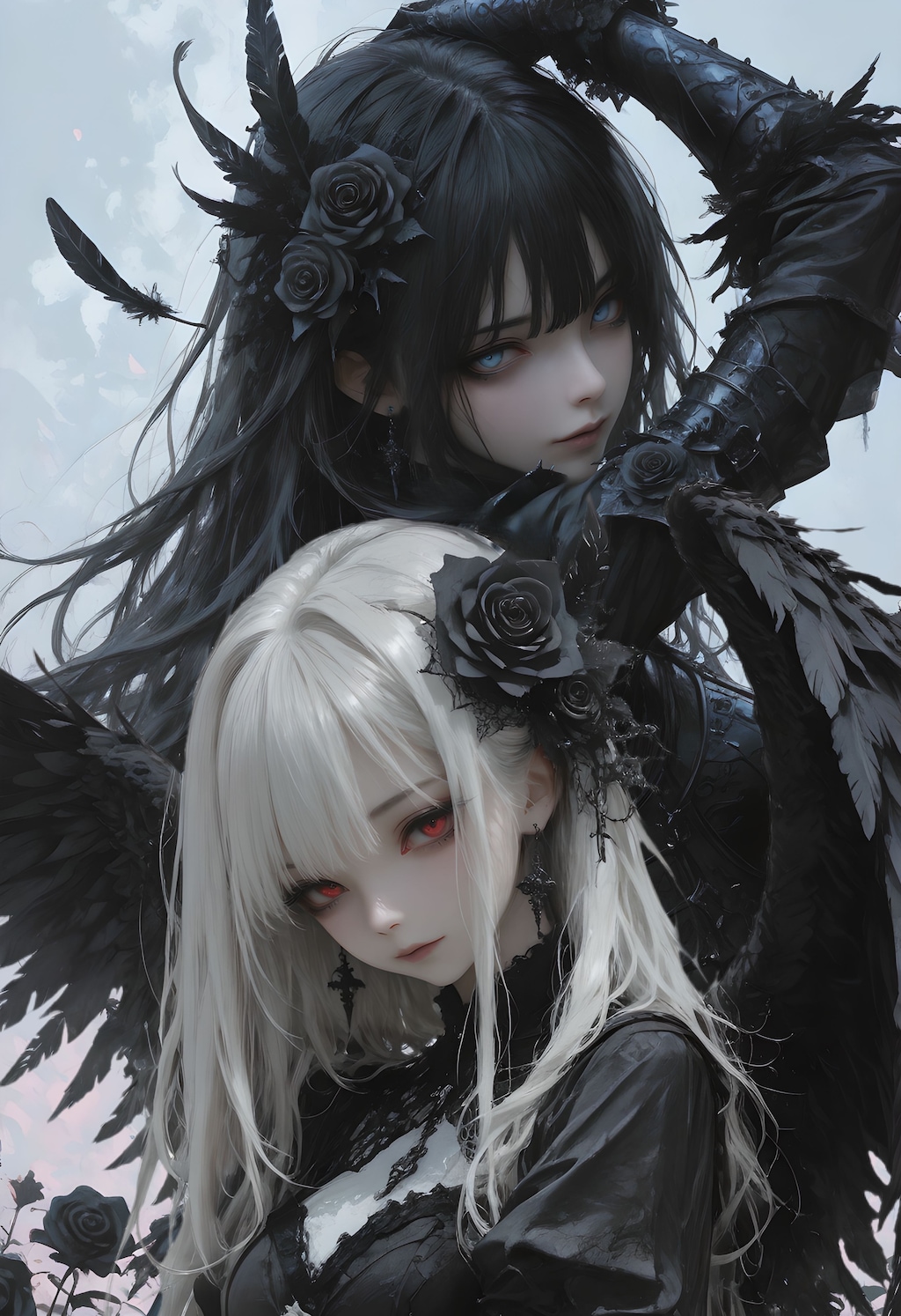 黒ばらと黒いばら