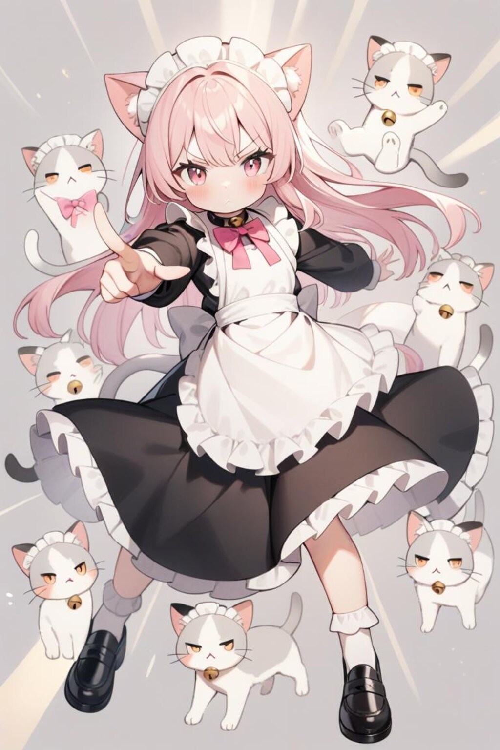 行けっ‼️にゃんこメイドたちっ‼️