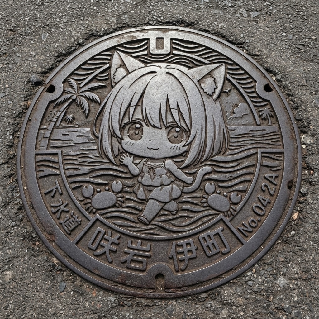 咲岩伊町のマンホール